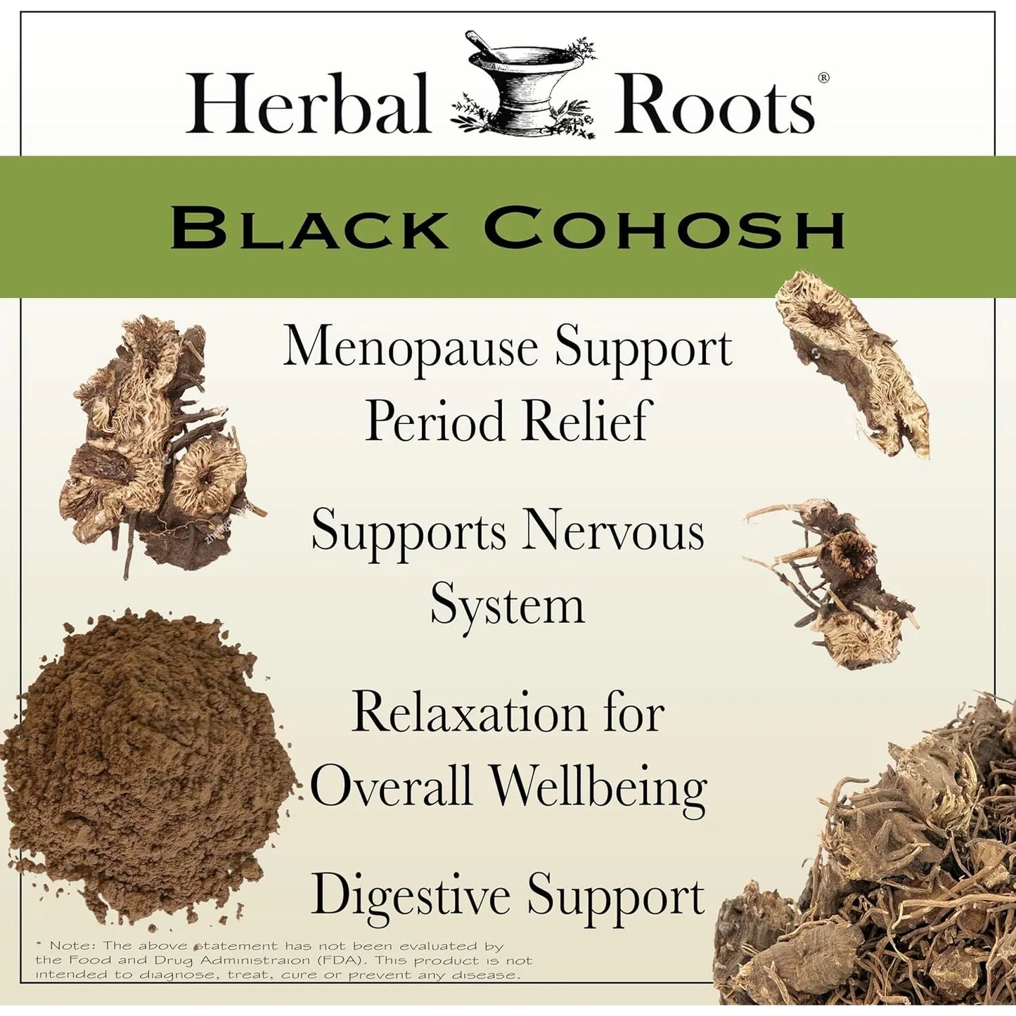 Raiz De Cohosh Negra Organica 600 Mg 60 Capsulas Alivio Menopausia Vegano