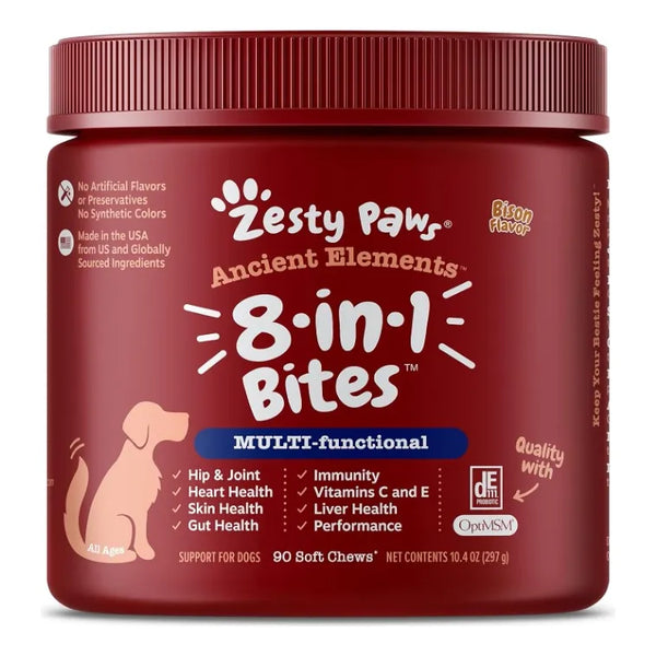 Zesty Paws Multivitamínico Para Perros Suplemento Nutricional Con Vitaminas Y Minerales