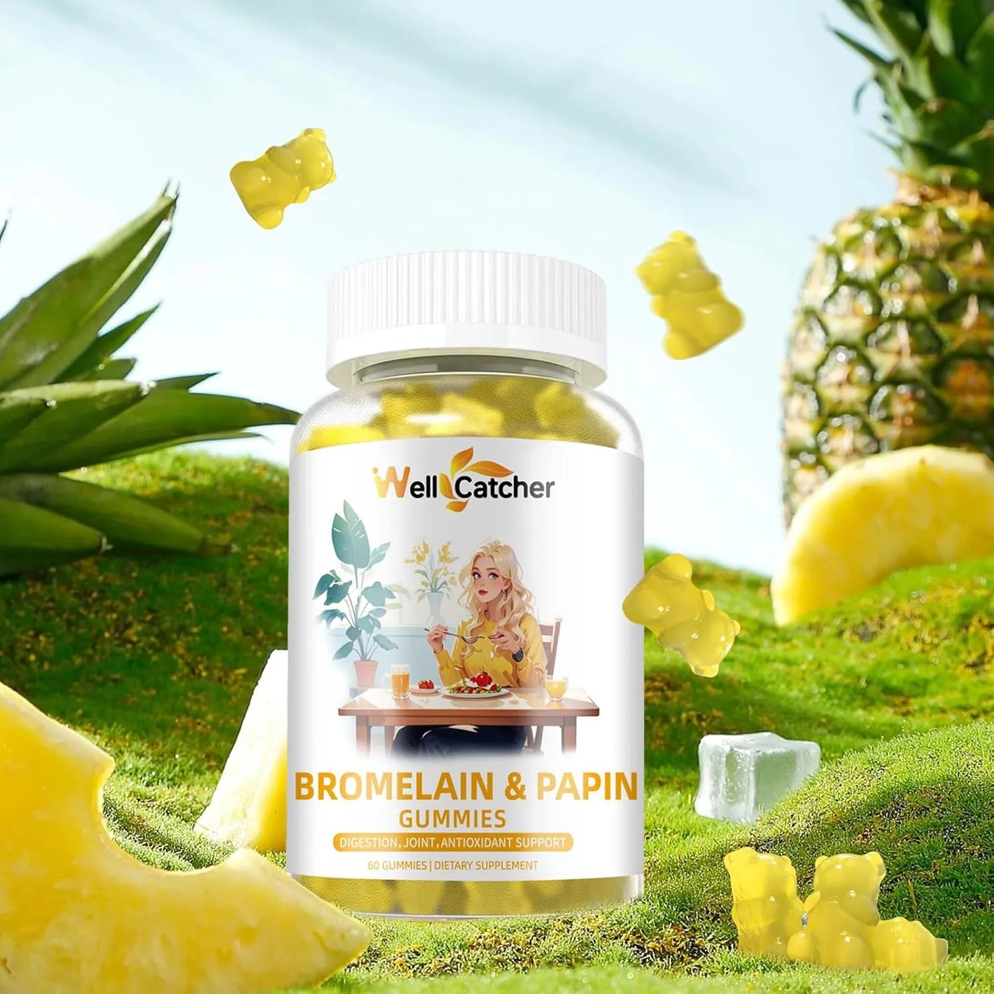 Gomitas De Bromelina Y Quercetina 500 Mg Digestión E Inmunidad