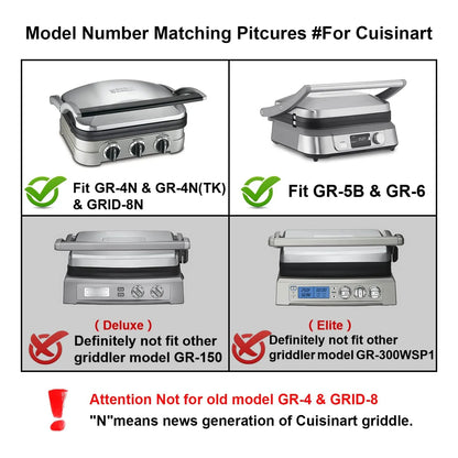 Placas De Gofres Para Cuisinart Griddler Series Antiadherentes Y Faciles De Limpiar