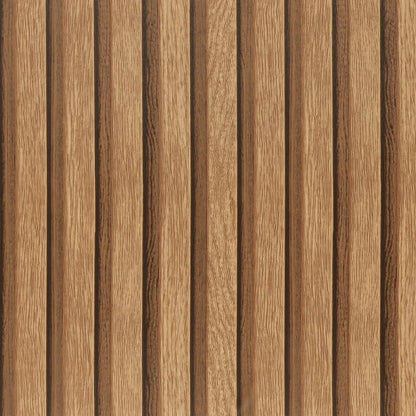 Papel Tapiz Vinilo Autoadhesivo Madera Rejilla 3D Fácil Instalación