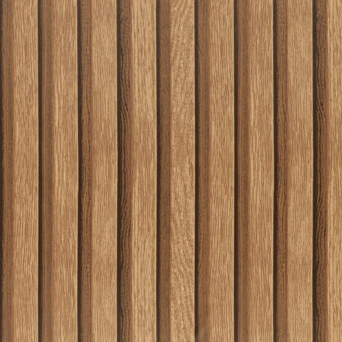 Papel Tapiz Vinilo Autoadhesivo Madera Rejilla 3D Fácil Instalación
