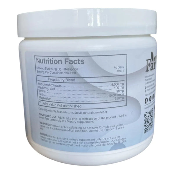 Péptidos Colágeno Multi Hidrolizados Con Ácido Hialurónico Y Biotina Para Piel Cabello Y Huesos