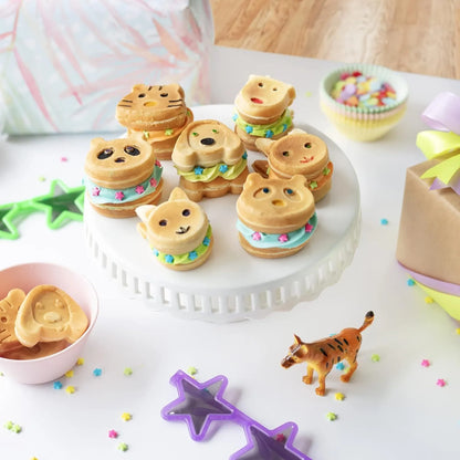 Wafflera Electrica Mini Panqueques Animales 7 Figuras Antiadherente CucinaPro