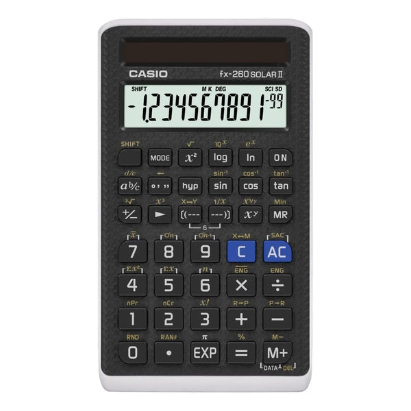 Calculadora Cientifica Casio Fx 260 Solar II Negra Funciones Avanzadas Y Energia Solar