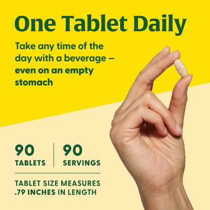 Multivitamínico Daily Hombres 55+ Con Vitaminas B12 C D Zinc Y Selenio 90 Tabletas