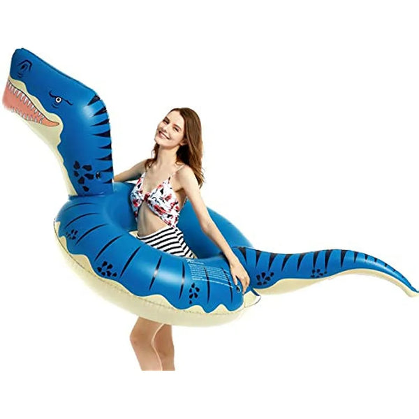 Jasonwell Tubo De Flotador De Dinosaurio Inflable Para Piscina Divertido Y Seguro
