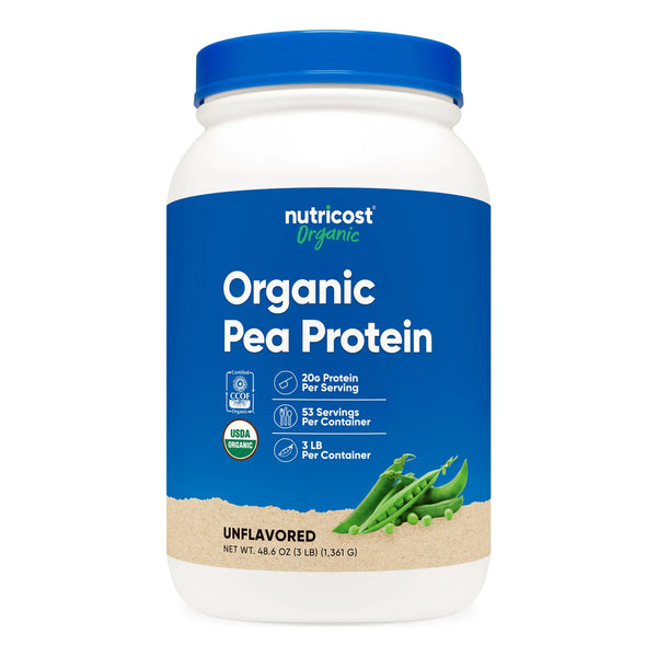 Proteina De Guisante Organica En Polvo 3 Libras Sin Sabor Certificada USDA
