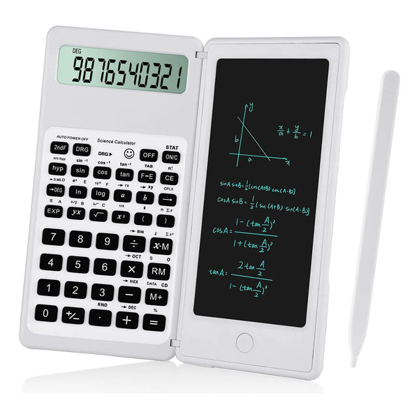 Calculadora Científica Con Bloc De Notas Pantalla 10 Dígitos Portátil Y Ecológica