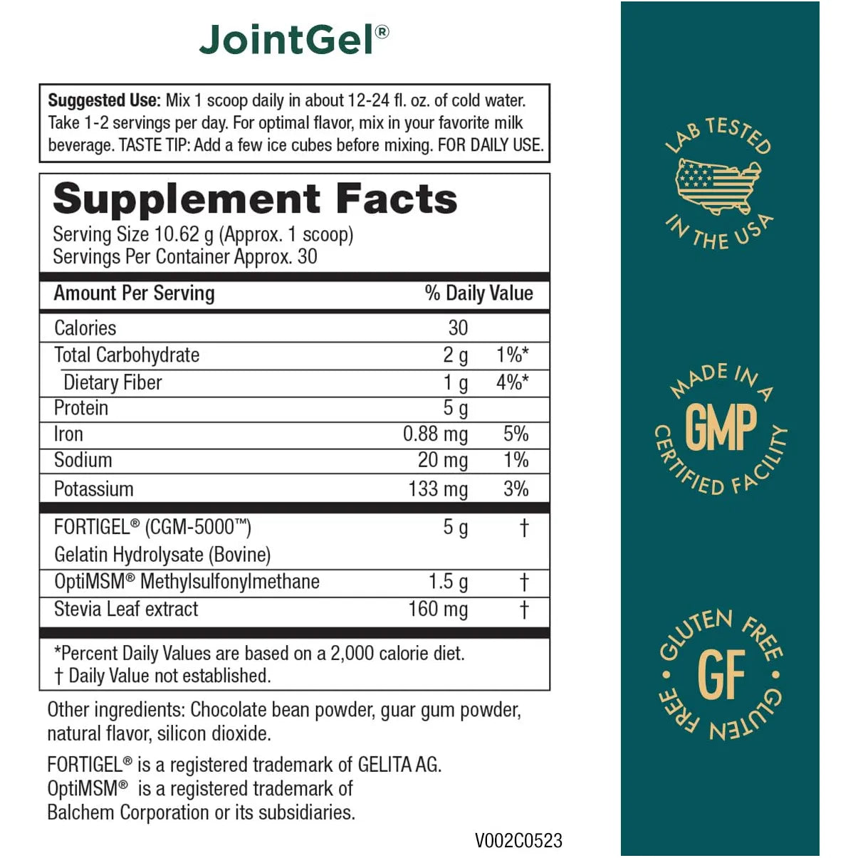 Fórmula De Polvo Para Articulaciones Con Péptidos De Colágeno Bioactivos + MSM