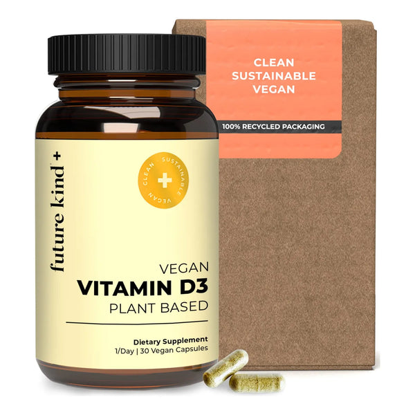 Vitamina D3 2500 UI Vegana De Líquenes Apoyo Inmunológico Y Óseo 30 Cápsulas