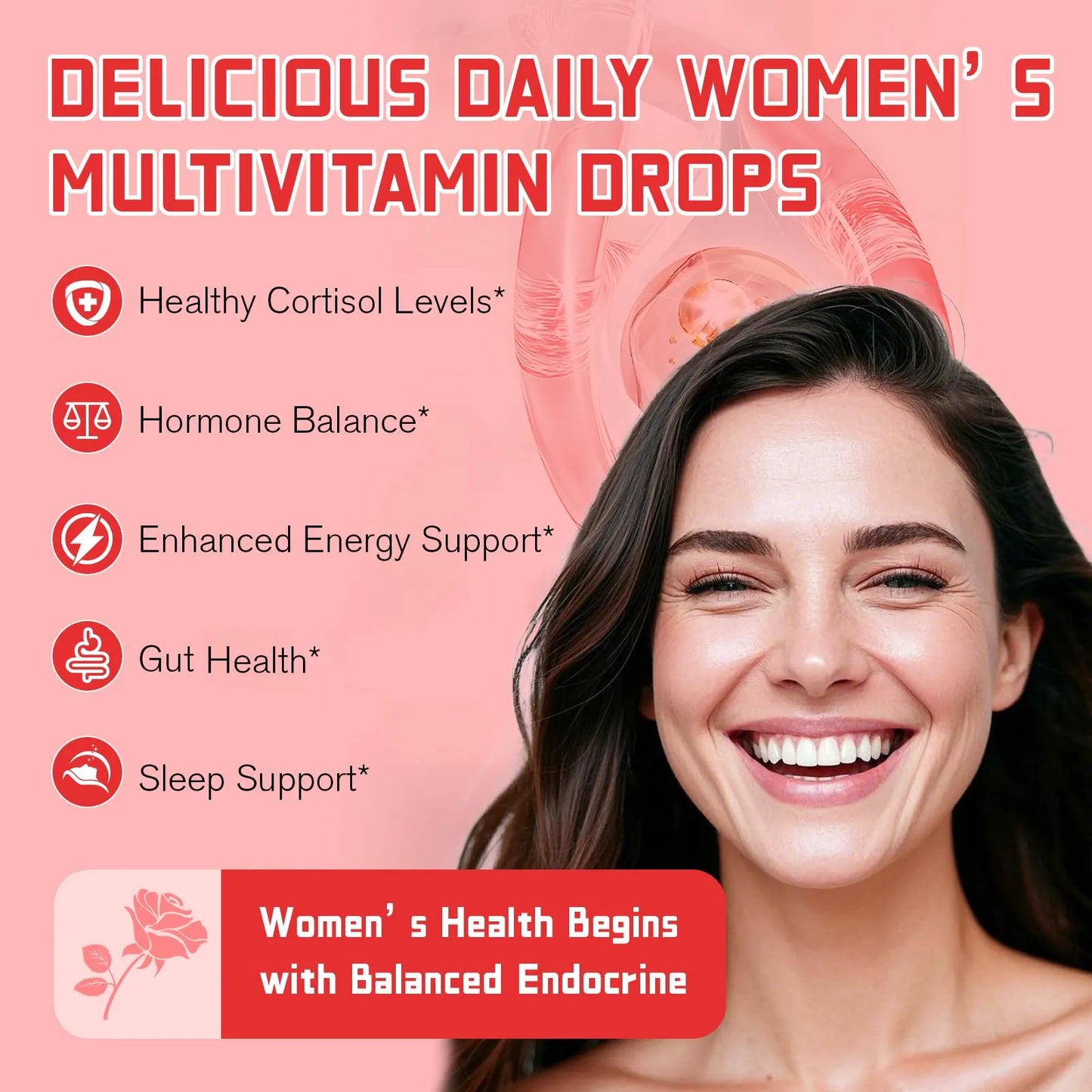 Gotas Líquidas Superalimenticias Para Mujeres Equilibrio Hormonal Y Sueño