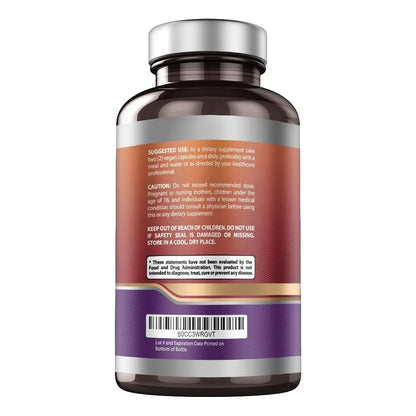 Quercetina Con Bromelina 180 Capsulas 1200 Mg Apoyo Inmunologico Vegano