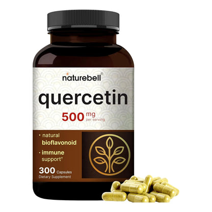 Quercetina 500 Mg 300 Capsulas Apoyo Inmunologico NatureBell