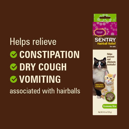 Sentry Pet Care Alivio De Bolas De Pelo Para Gatos Sabor Malta 4.4 Onzas