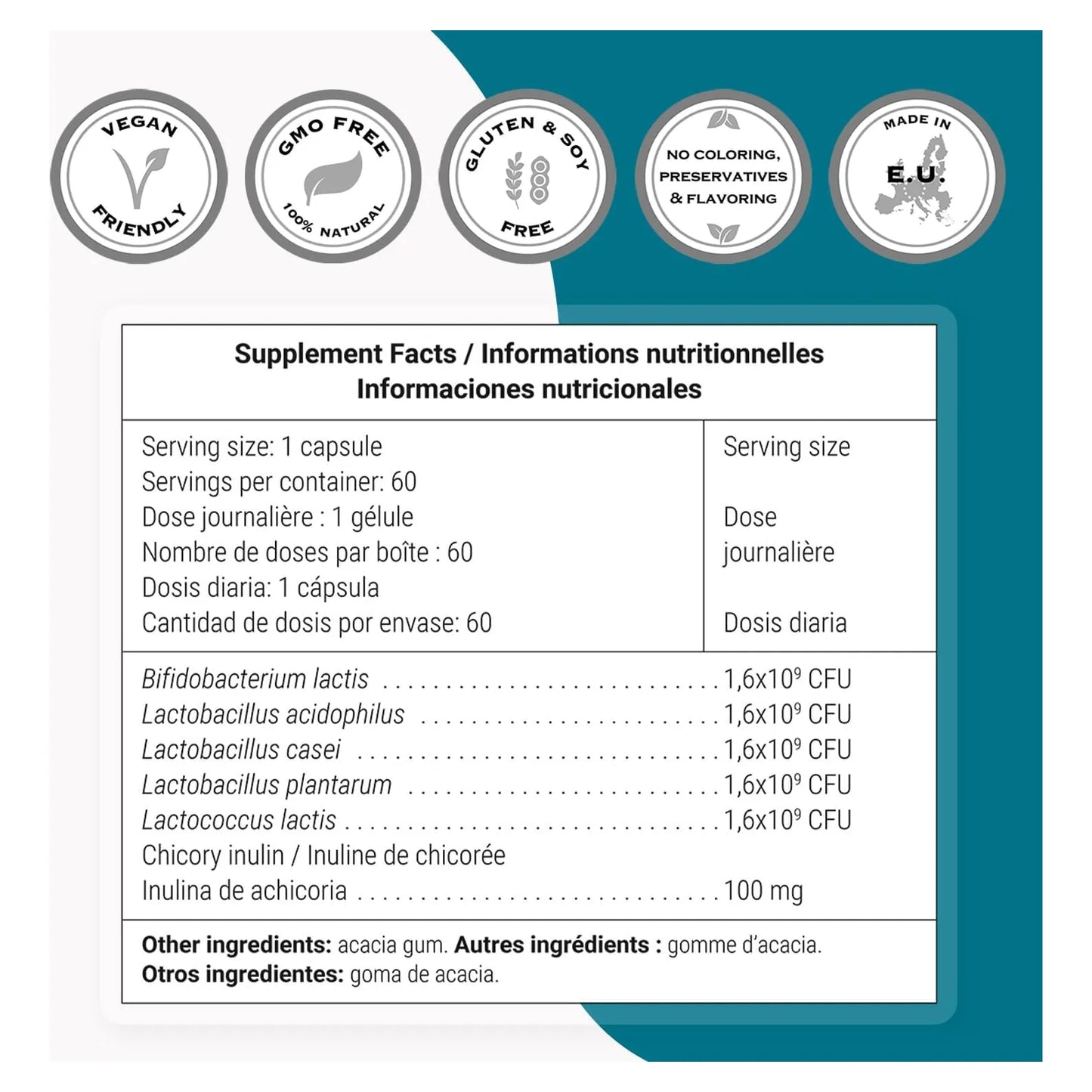 Probio Forte 8 Mil Millones UFC Probiótico Avanzado Para Digestión E Inmunidad