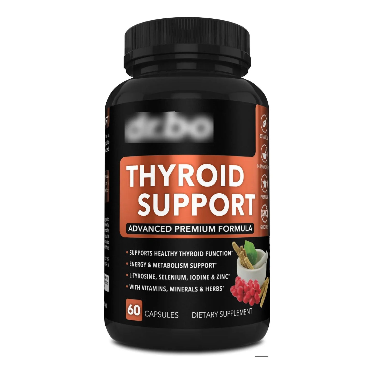 Suplemento Tiroides L Tirosina Selenio Yodo Zinc Ashwagandha Energia Metabolismo