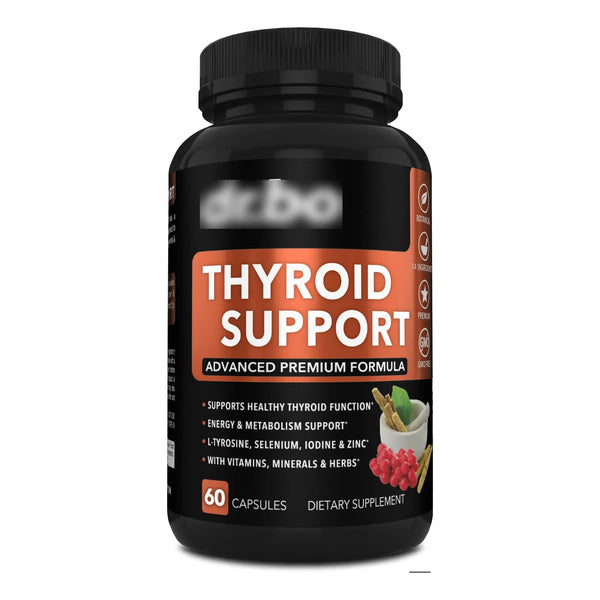 Suplemento Tiroides L Tirosina Selenio Yodo Zinc Ashwagandha Energia Metabolismo