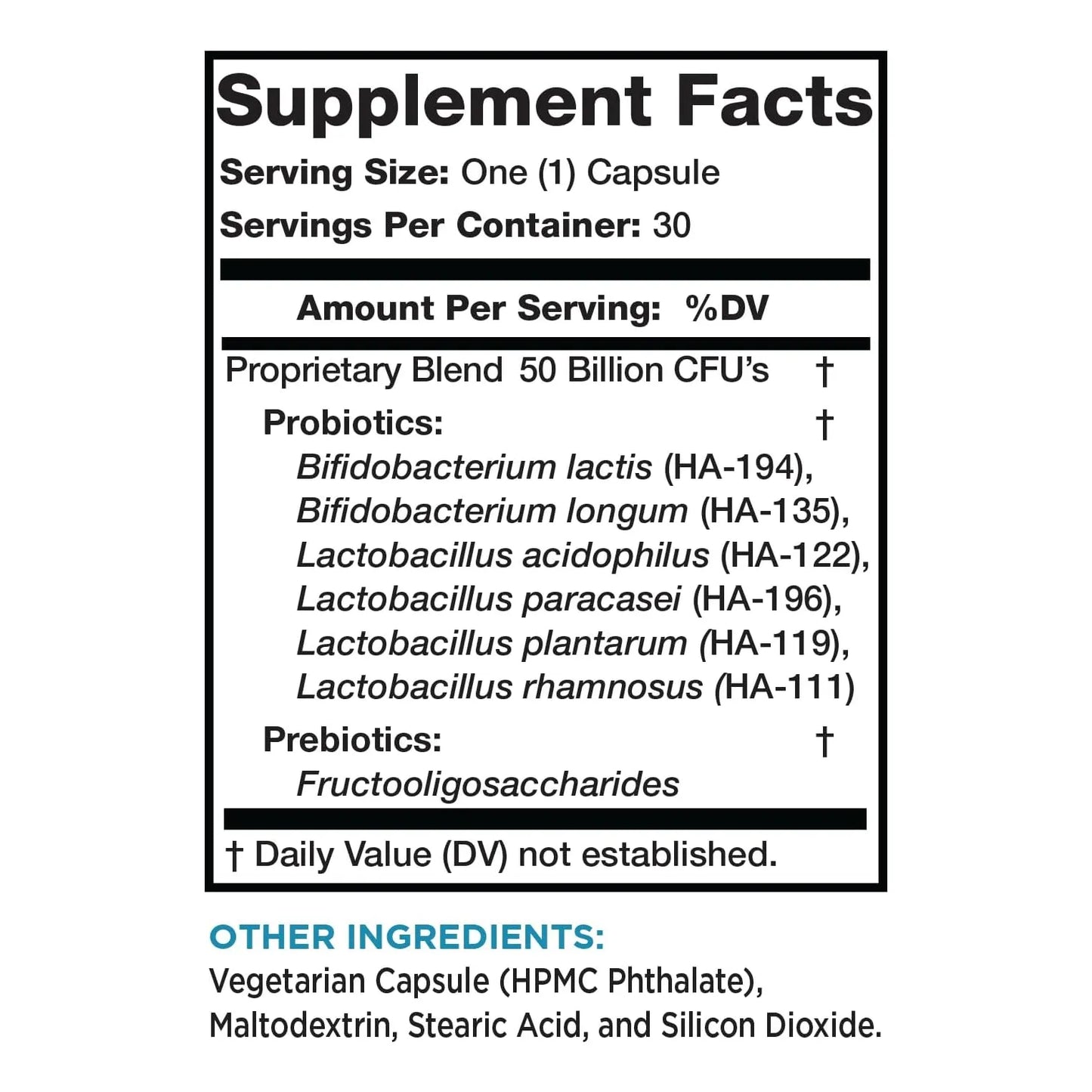 Probiótico 50 Mil Millones UFC Liberación Retardada Lean Pure Olympian Labs