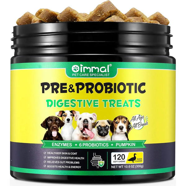 Probióticos Masticables Digestivos Con Omega 3 6 Y Vitamina Para Perros