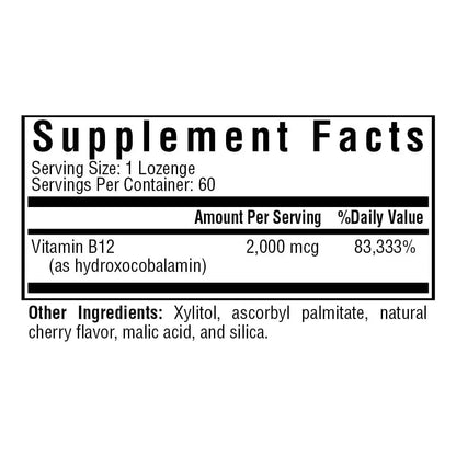 Hidroxocobalamina Vitamina B12 60 Comprimidos Soporte Energético Y Cognitivo