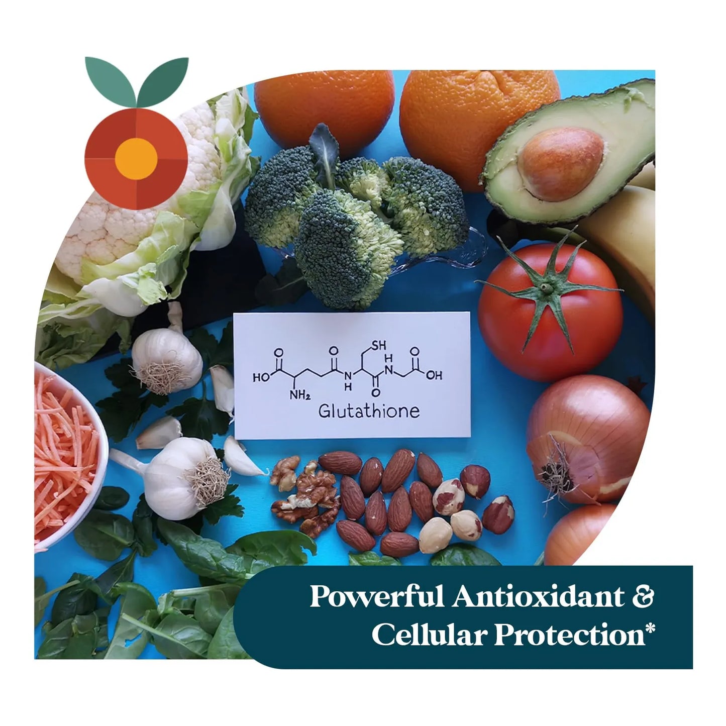 Suplemento De Glutatión Con Vitamina C Antioxidante 30 Cápsulas Veganas