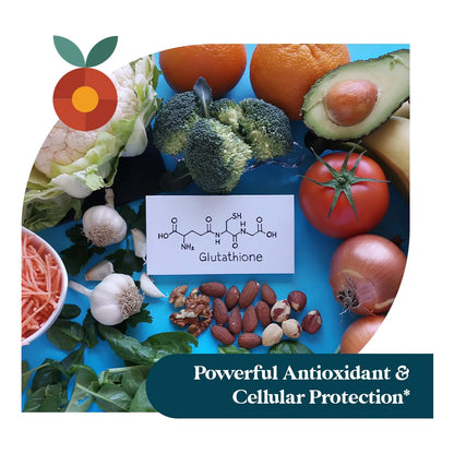 Suplemento De Glutatión Con Vitamina C Antioxidante 30 Cápsulas Veganas