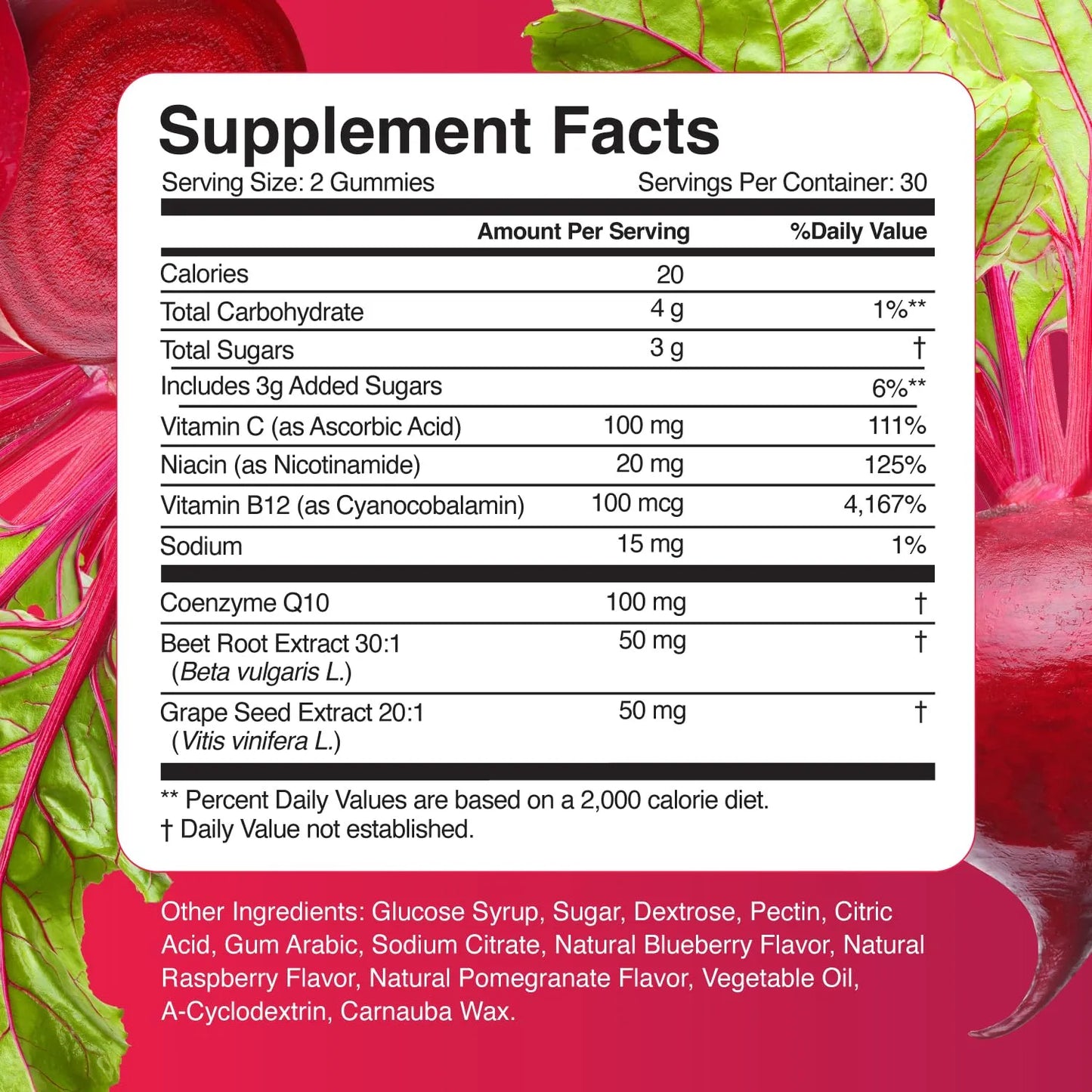 Gomitas SimplyBeets Para Presión Arterial Y Energía 60 Unidades