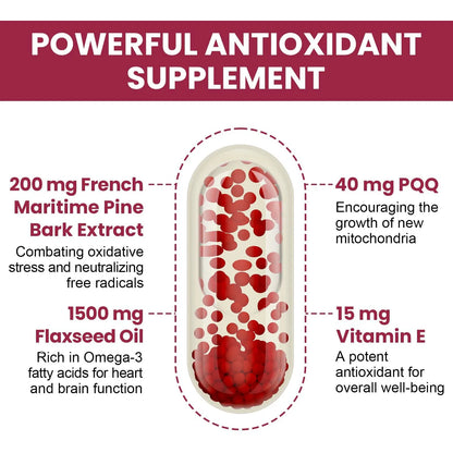 Extracto De Corteza De Pino Marítimo Francés 200 Mg Doble Absorción 120 Cápsulas