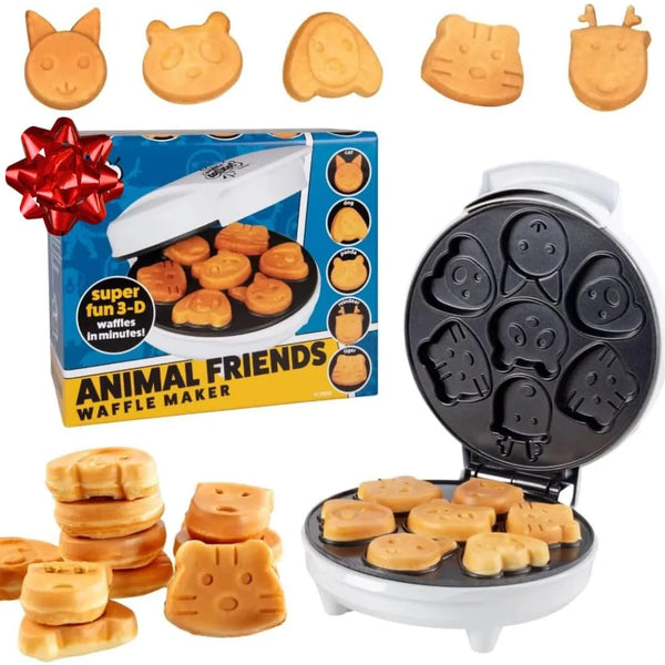 Wafflera Electrica Mini Panqueques Animales 7 Figuras Antiadherente CucinaPro