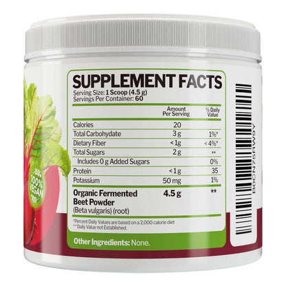 Polvo Organico De Raiz De Remolacha Fermentada 270g Apoyo Inmunologico Y Energia Natural
