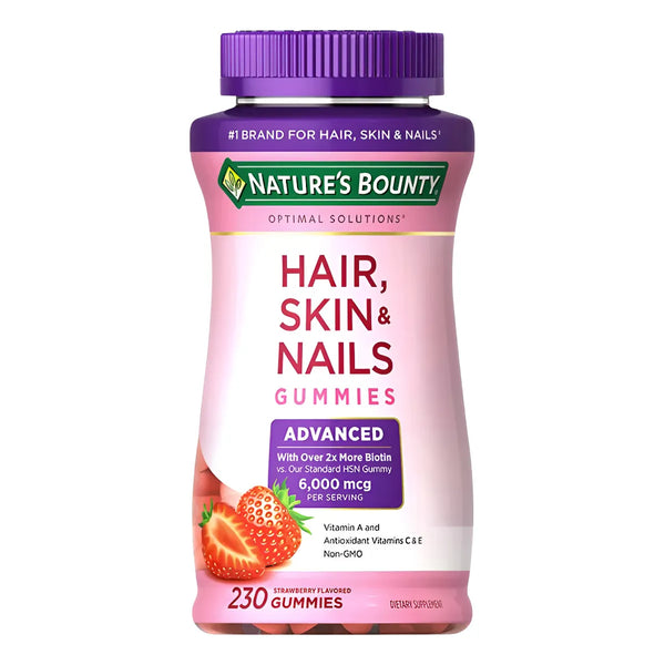 Gomitas Hair Skin Nails Nature Bounty 230 Unidades Fresa - Imagen 1