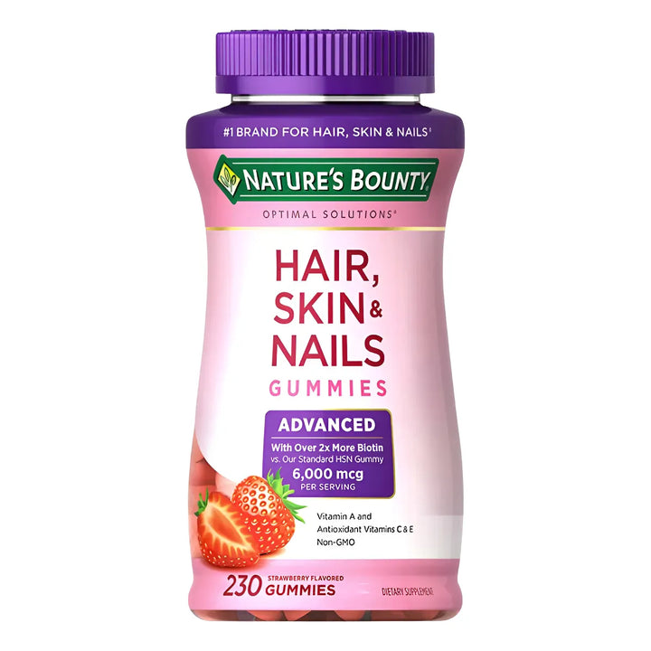 Gomitas Hair Skin Nails Nature Bounty 230 Unidades Fresa - Imagen 1