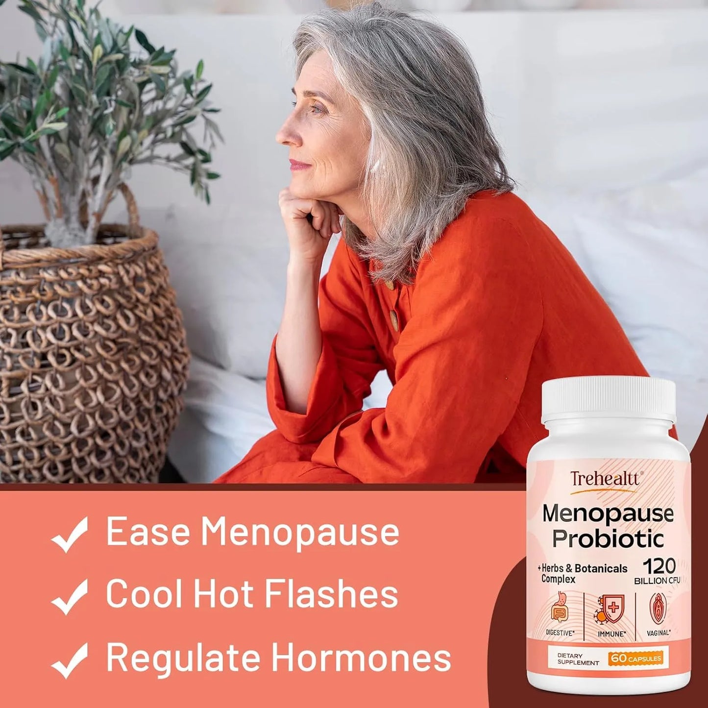 Suplemento Menopausia Mujeres 120 Mil Millones Ufc Probioticos 13 En 1 Hierbas