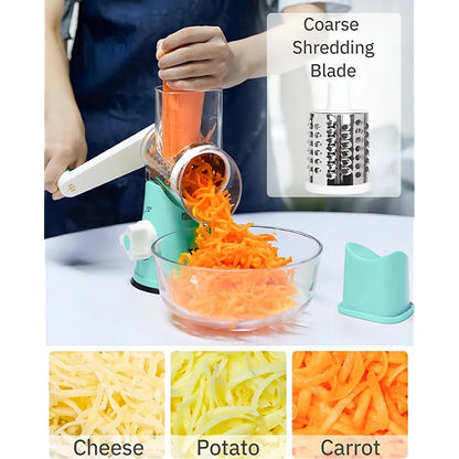 Rallador De Queso Rotativo Casero X Trituradora Y Cortadora Multifuncional