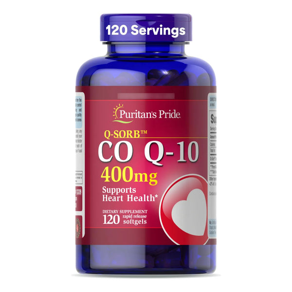 Coenzima Q10 400 Mg 120 Capsulas Suaves Energia Antioxidante PuritanS Pride