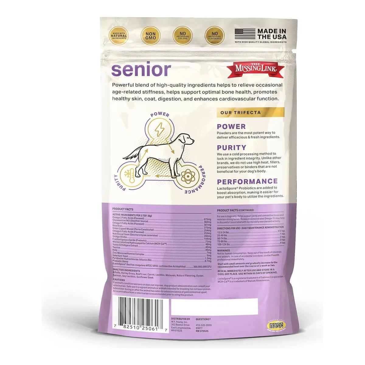 Suplemento Natural Omega 3 Y 6 Con Semillas De Lino Para Perros Todas Las Edades