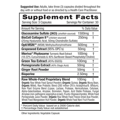 Emerald Labs Joint Health Suplemento Articular Con Biocell Colageno II 90 Capsulas