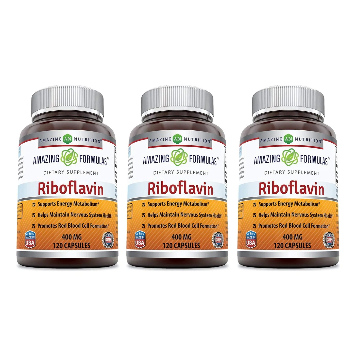 Suplemento De Riboflavina 400mg Promueve Sangre Saludable Y Energía