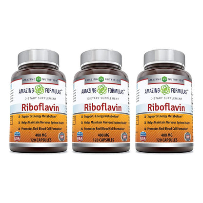 Suplemento De Riboflavina 400mg Promueve Sangre Saludable Y Energía