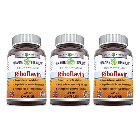 Suplemento De Riboflavina 400mg Promueve Sangre Saludable Y Energía
