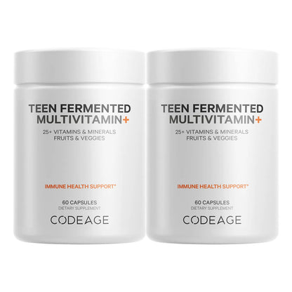 Daily Teen Multivitamínico Orgánico Con Probióticos Y Enzimas Paquete De 2