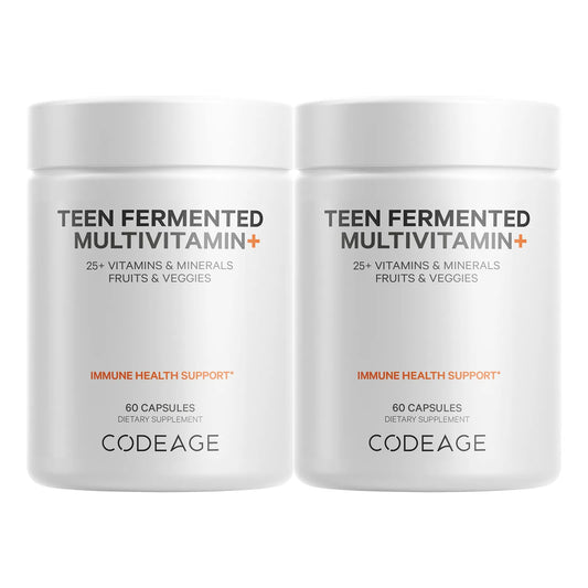 Daily Teen Multivitamínico Orgánico Con Probióticos Y Enzimas Paquete De 2