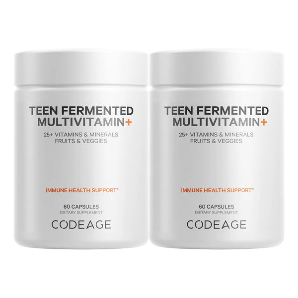Daily Teen Multivitamínico Orgánico Con Probióticos Y Enzimas Paquete De 2