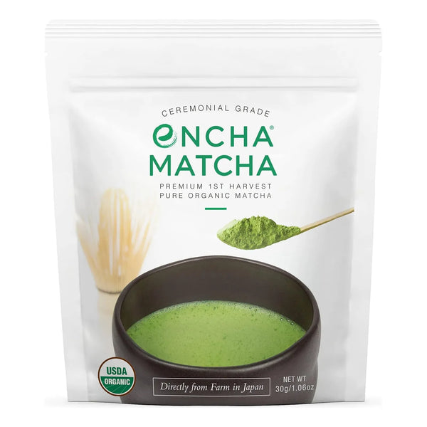 Encha Té Verde Matcha Grado Ceremonial 30g Polvo Orgánico Uji Japón Energía Natural