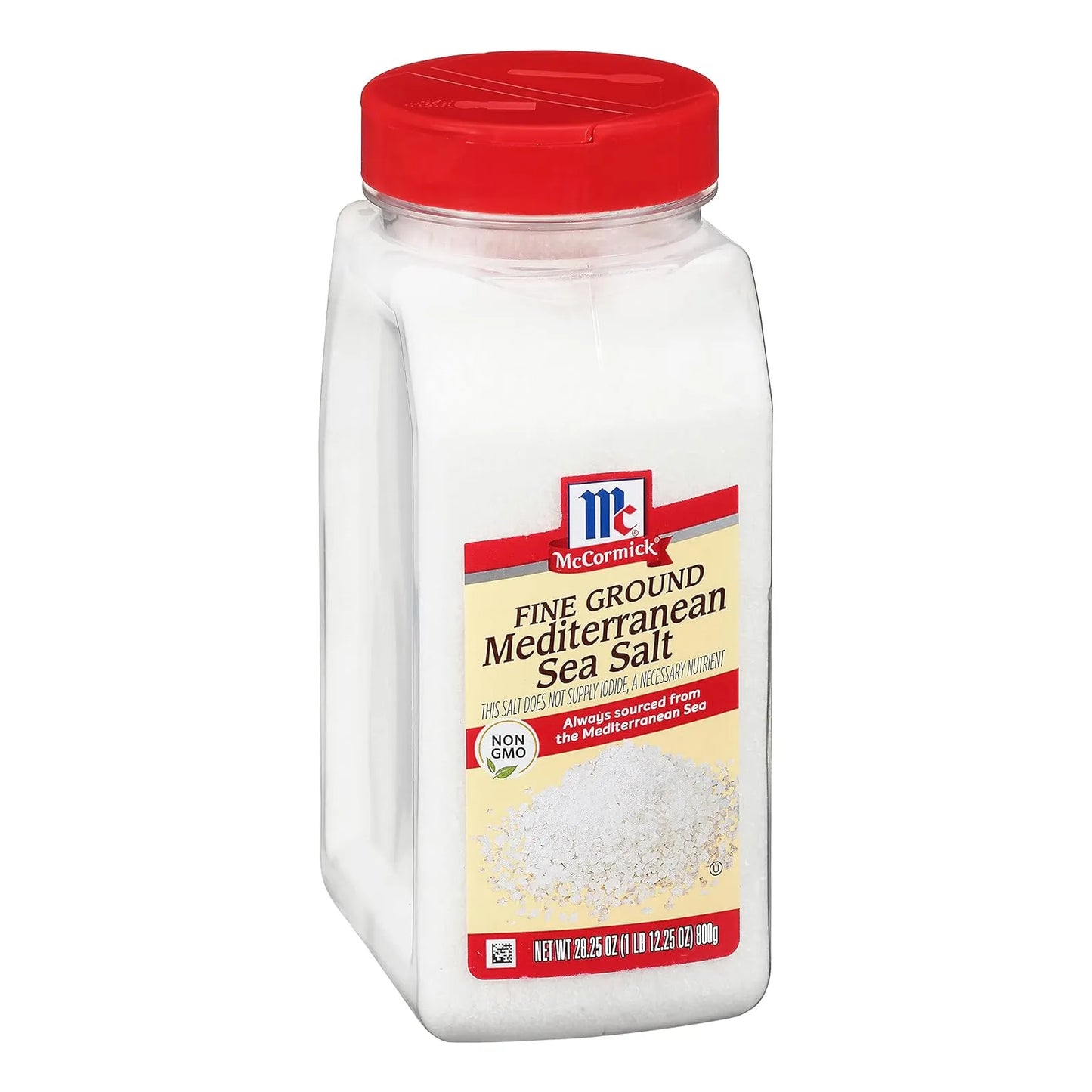 Sal Marina Mediterránea Molida Fina McCormick 800 G Sabor Natural Y Textura Perfecta