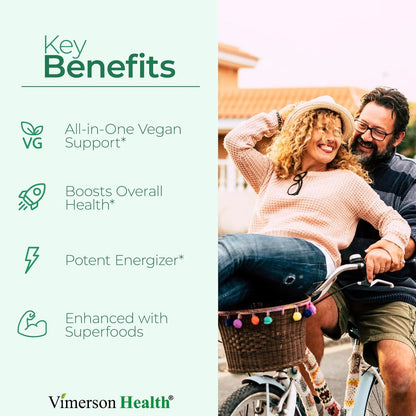 Multivitaminas Veganas Diarias Energia Y Salud Hombre Mujer