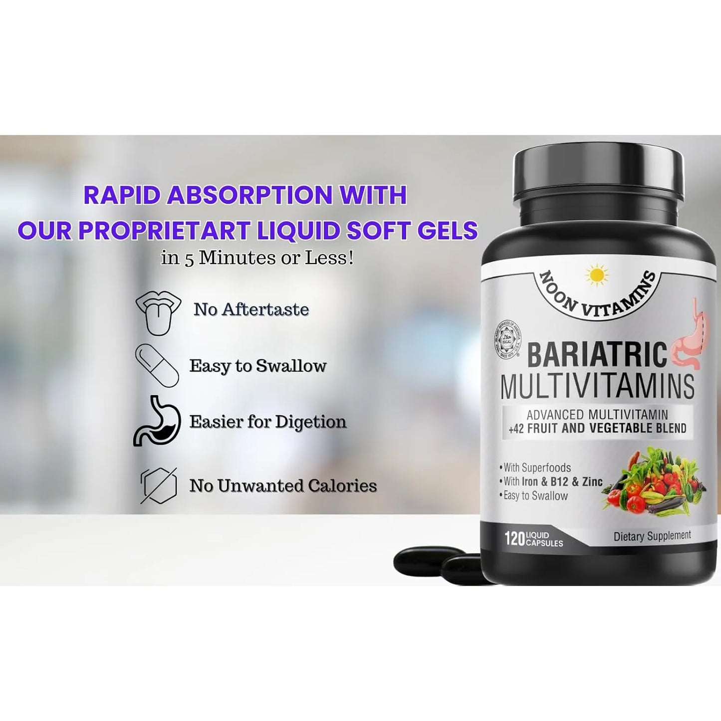 Multivitamínico Bariátrico Con Hierro Energía Y Recuperación 42 Superalimentos