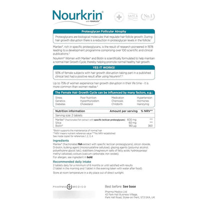 Nourkrin Woman Suplemento Capilar 60 Tabletas Naturales - Imagen 4