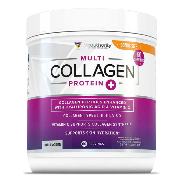 Colageno Hidrolizado Con Acido Hialuronico Y Vitamina C Piel Cabello Uñas